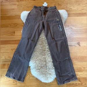 *NWT American Eagle. Brown Straight-Leg Jeans